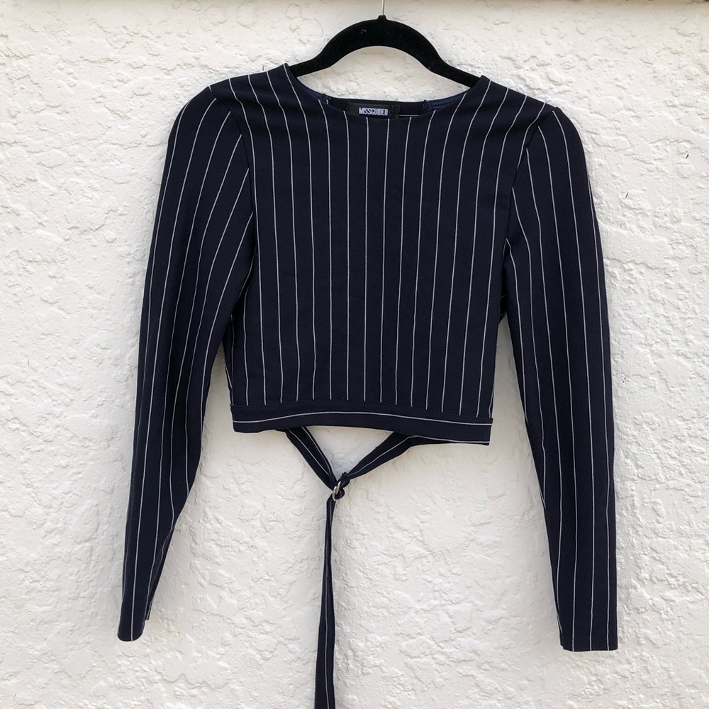 Missguided open back top